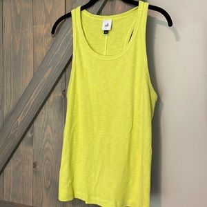 Worn once! Cabi lime green Paragon tank top size large